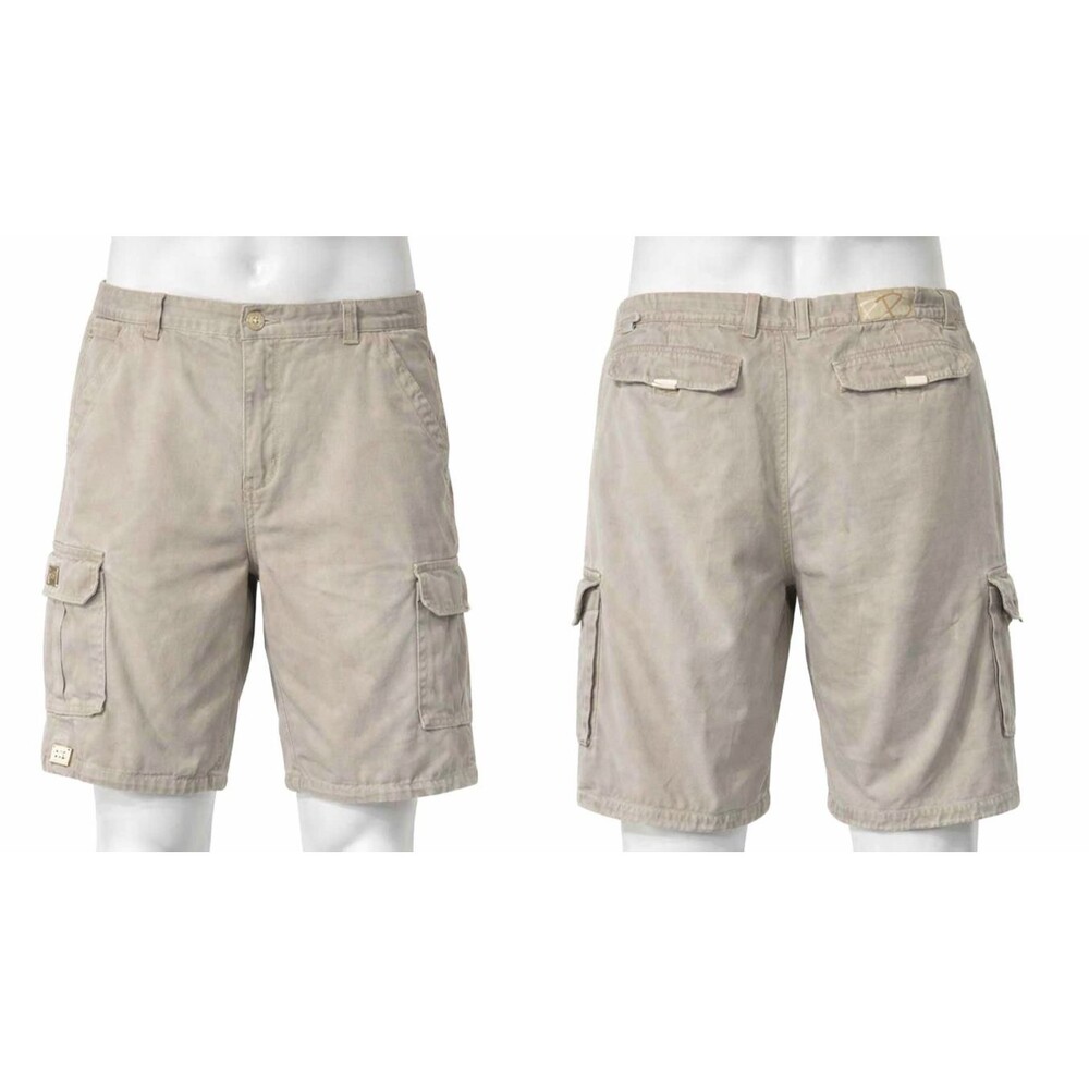 PJMark Absolute Mens 42 Cargo Shorts Vintage Baggy Y2K Khaki 5 Pocket Long